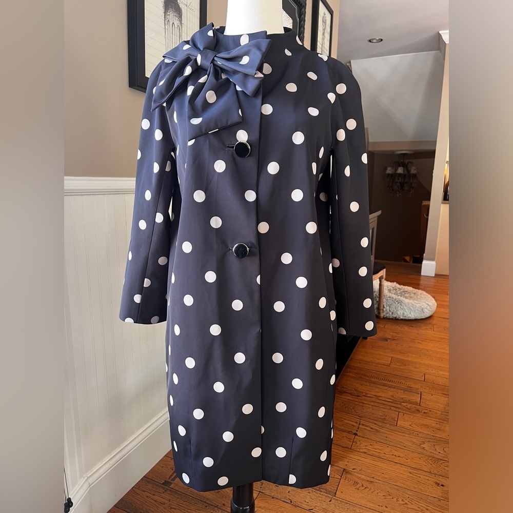 Kate Spade Dorothy Deco Dot Coat. Size S